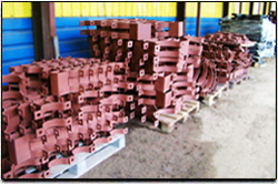 Невский завод ТРУБОДЕТАЛЬ изготовил опоры корпусные хомутовые согласно ОСТ 36-146-88 из стали марки 09Г2С в адрес горно-обогатительного комбината.